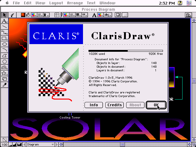 Claris Draw for Mac 1.0v3 - About